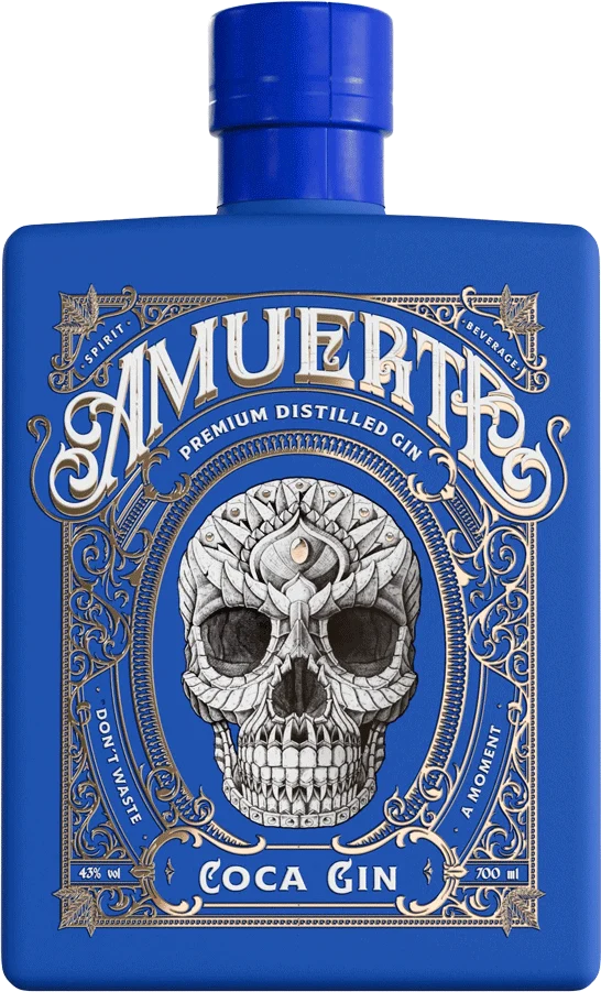 Gin Amuerte Coca Leaf Blue Edition