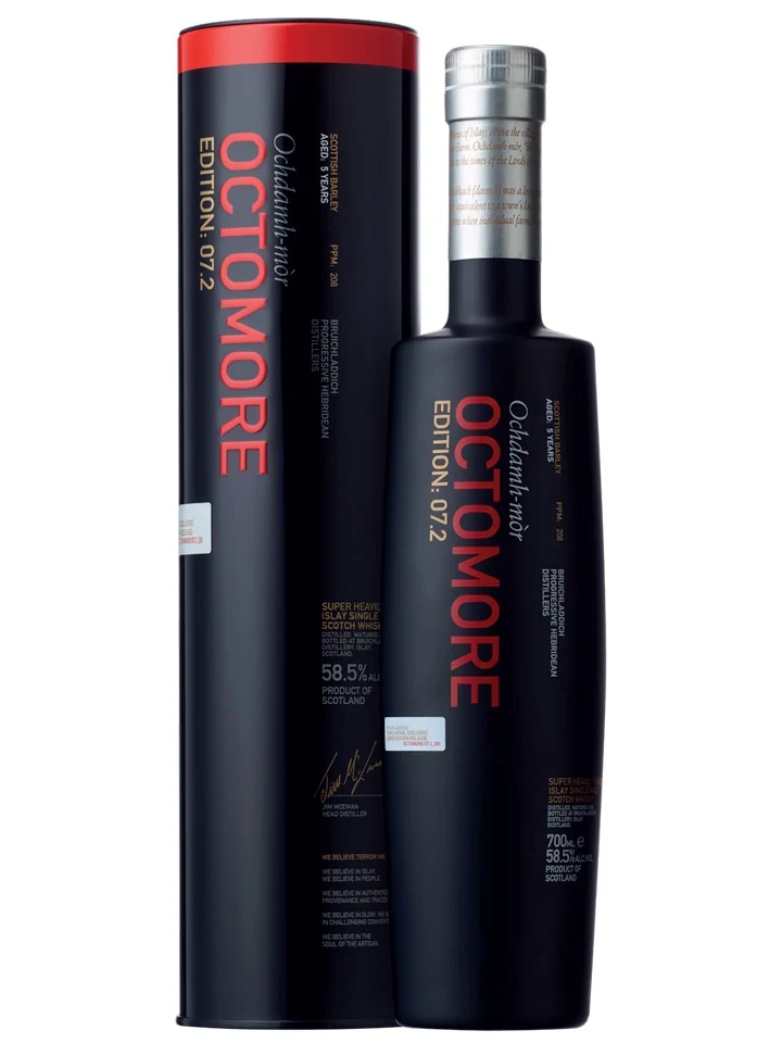 Bruichladdich Octomore 7.2 Islay Single Malt Scotch Whisky 700mL