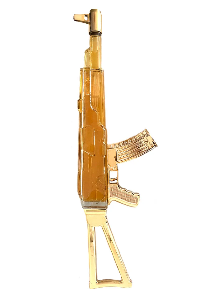 Red Army AK-47 Mexican Spirit with Grenade & 3 Shot Glasses 700mL