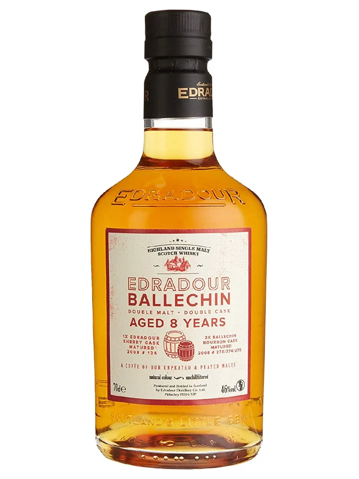Edradour Ballechin 8 Year Old Cuvee Single Malt Scotch Whisky 700mL