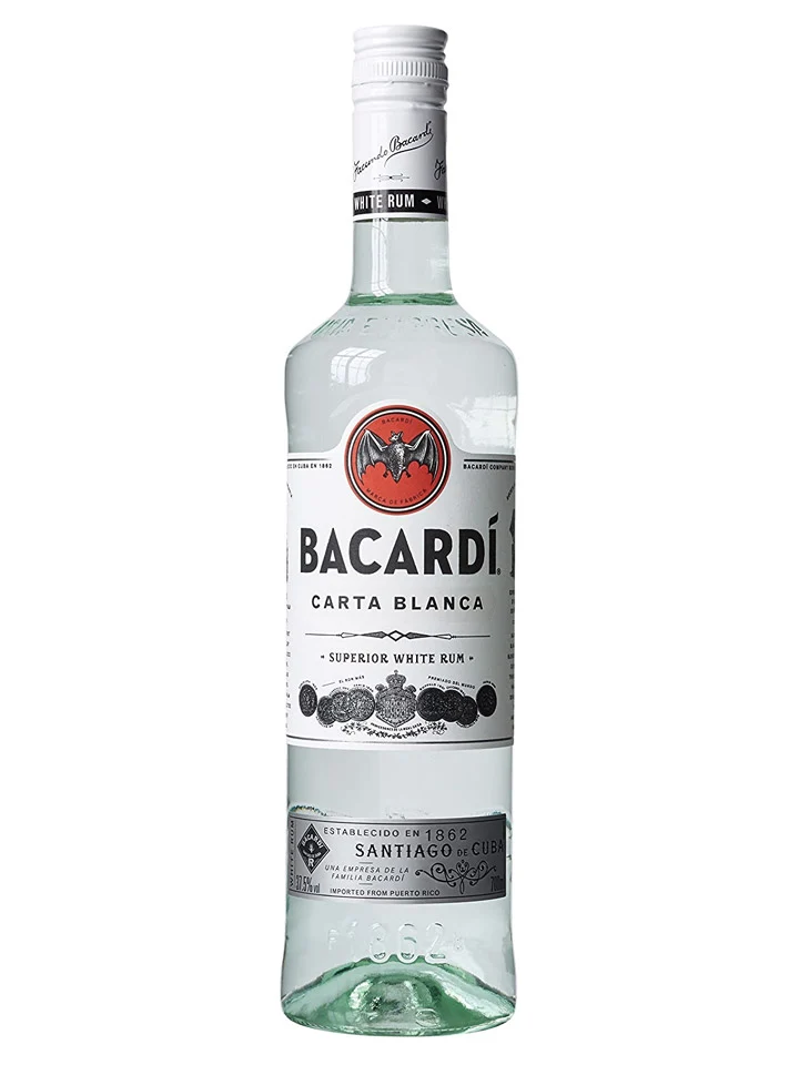 Bacardi Carta Blanca Superior White Rum 700mL