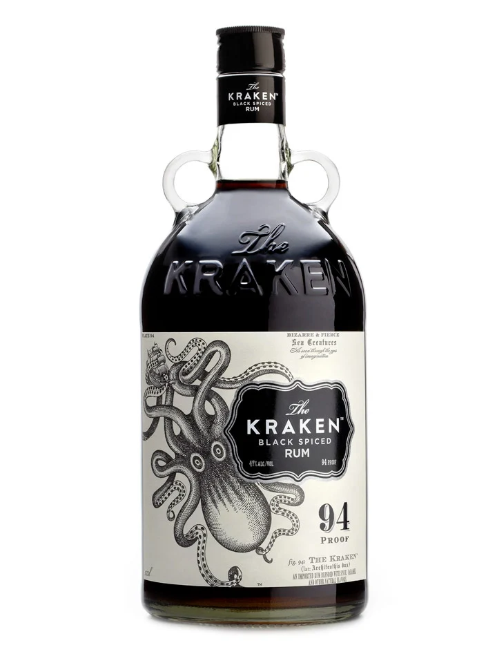 Kraken 94 Proof 47% ABV Black Spiced Rum 750mL