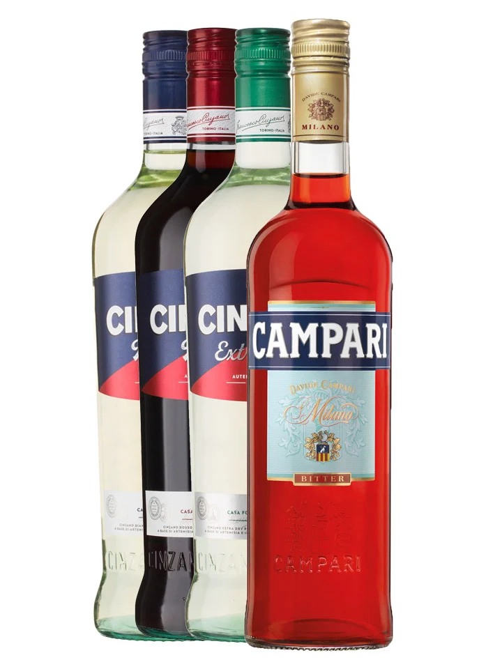 Negroni Pack - Campari Aperitif 700mL & Cinzano Vermouth 1L