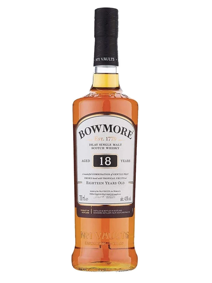 Bowmore 18 Year Old Islay Single Malt Scotch Whisky 700mL