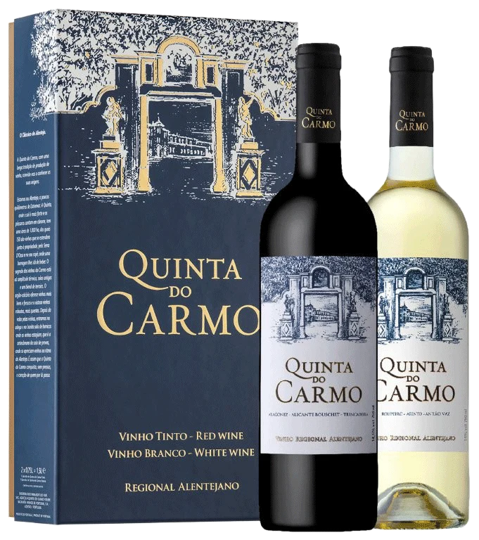 Conjunto Quinta Do Carmo Tinto & Branco