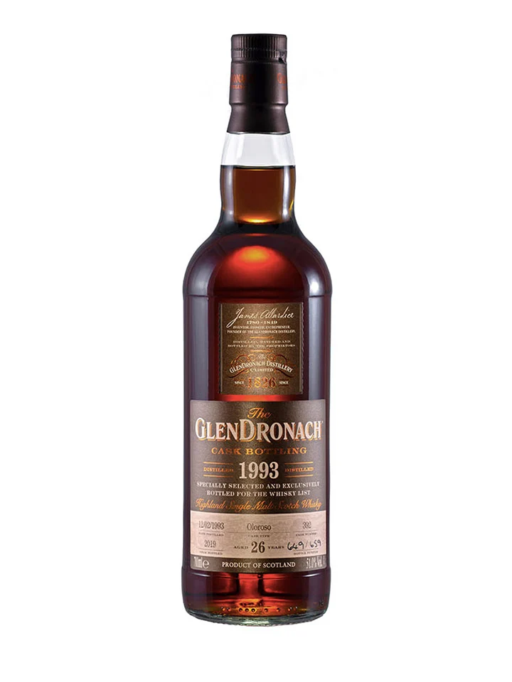 GlenDronach 26 Year Old 1993 Cask #392 Single Malt Scotch Whisky 700mL
