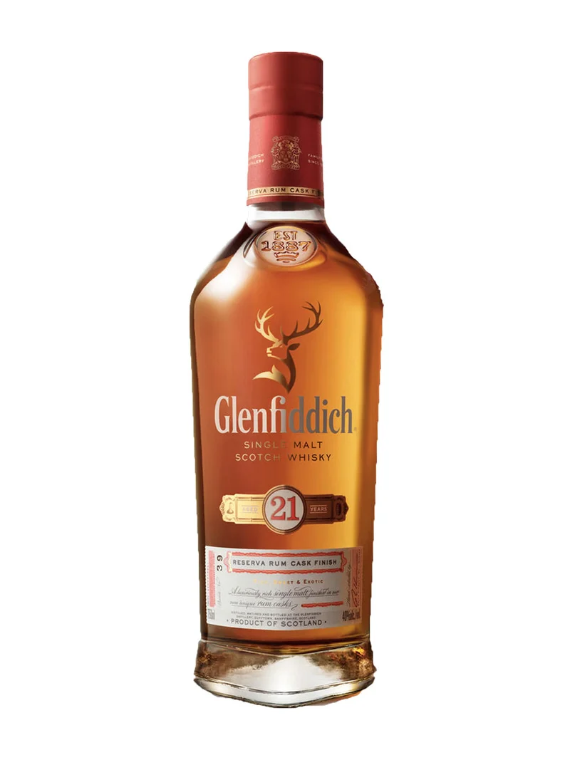 Glenfiddich 21 Year Old Reserva Rum Cask Finish Single Malt Scotch Whisky 700mL
