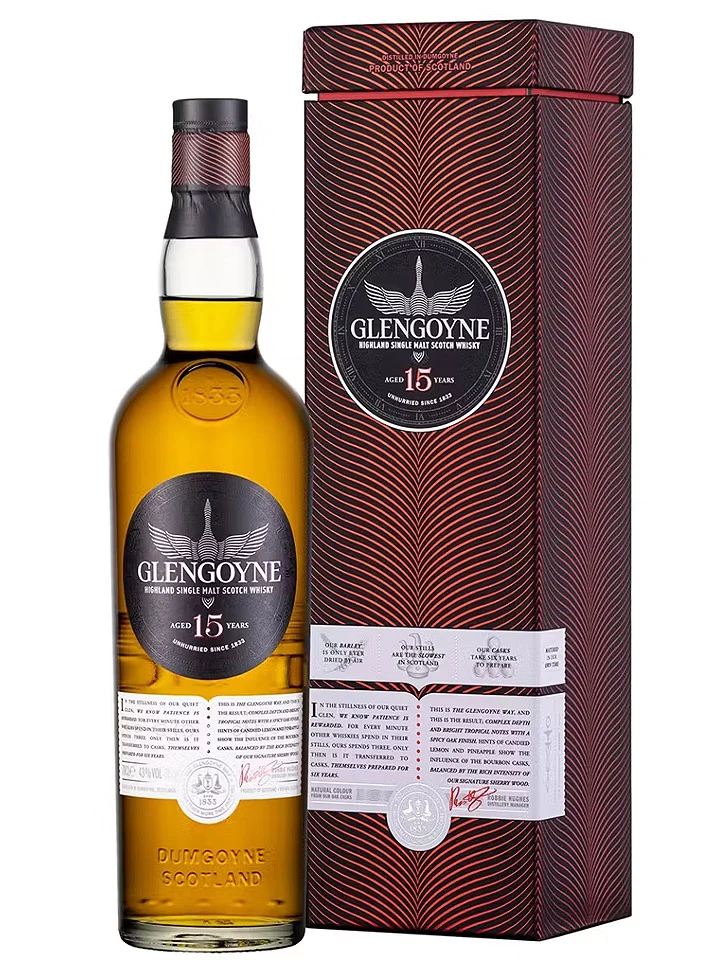 Glengoyne 15 Year Old Single Malt Scotch Whisky 700mL