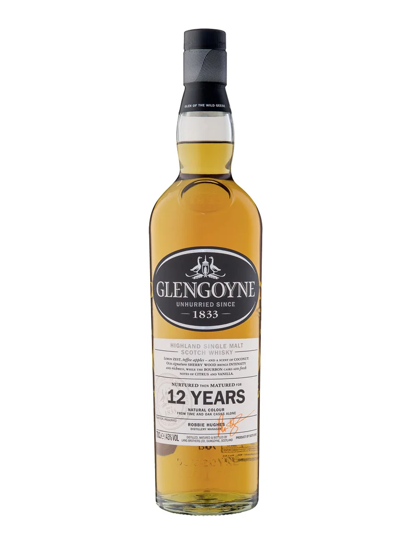 Glengoyne 12 Year Old Single Malt Scotch Whisky 700mL