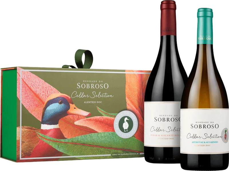 Conjunto Herdade Sobroso Cellar Selection Tinto & Branco