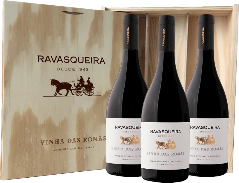 Conjunto De 3 Ravasqueira Vinha Das Romas Tinto 2023