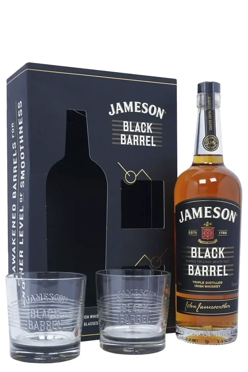 Jameson Black Barrel + 2 Copos