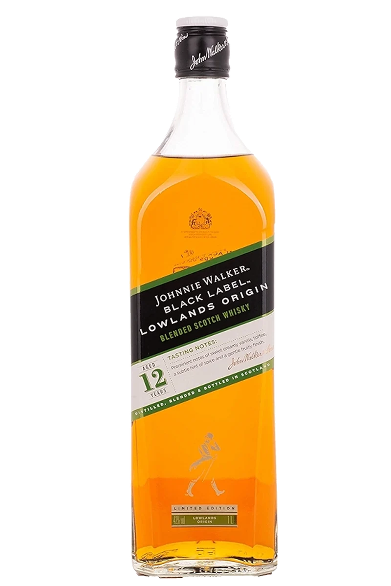 Johnnie Walker Black Label Lowlands Origin 12 anos 1L