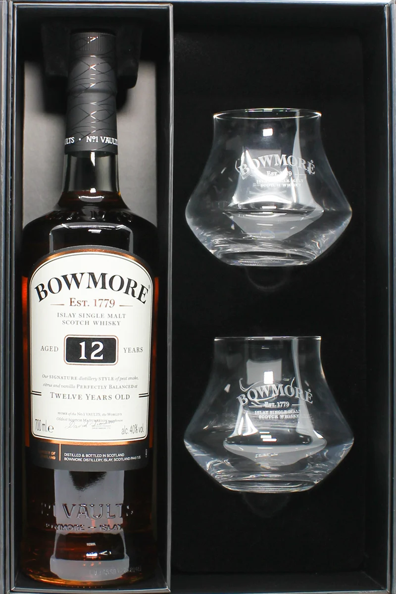 Bowmore nº1 + 2 Glasses