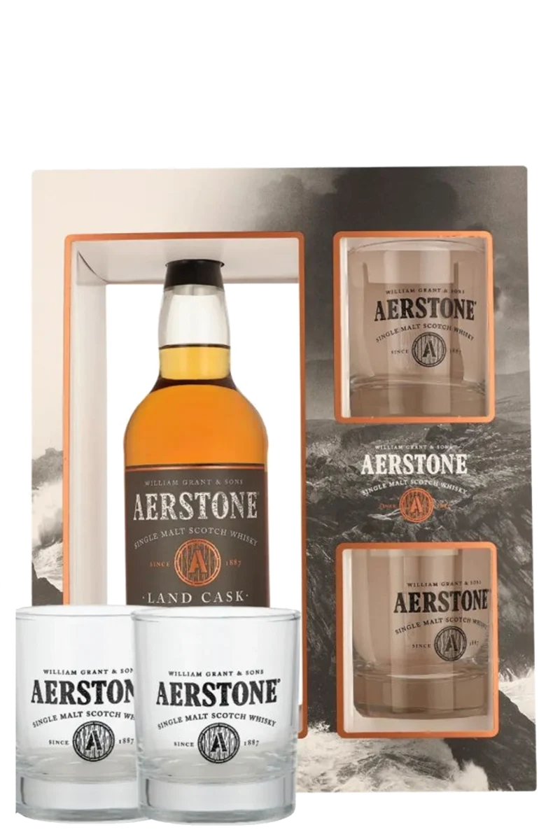 Aerstone Land Cask 10 Anos + 2 copos