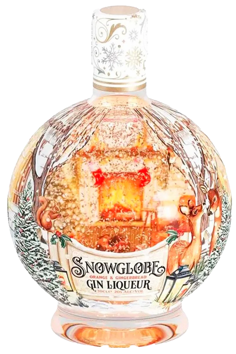 Snow Globe Orange And Gingerbread