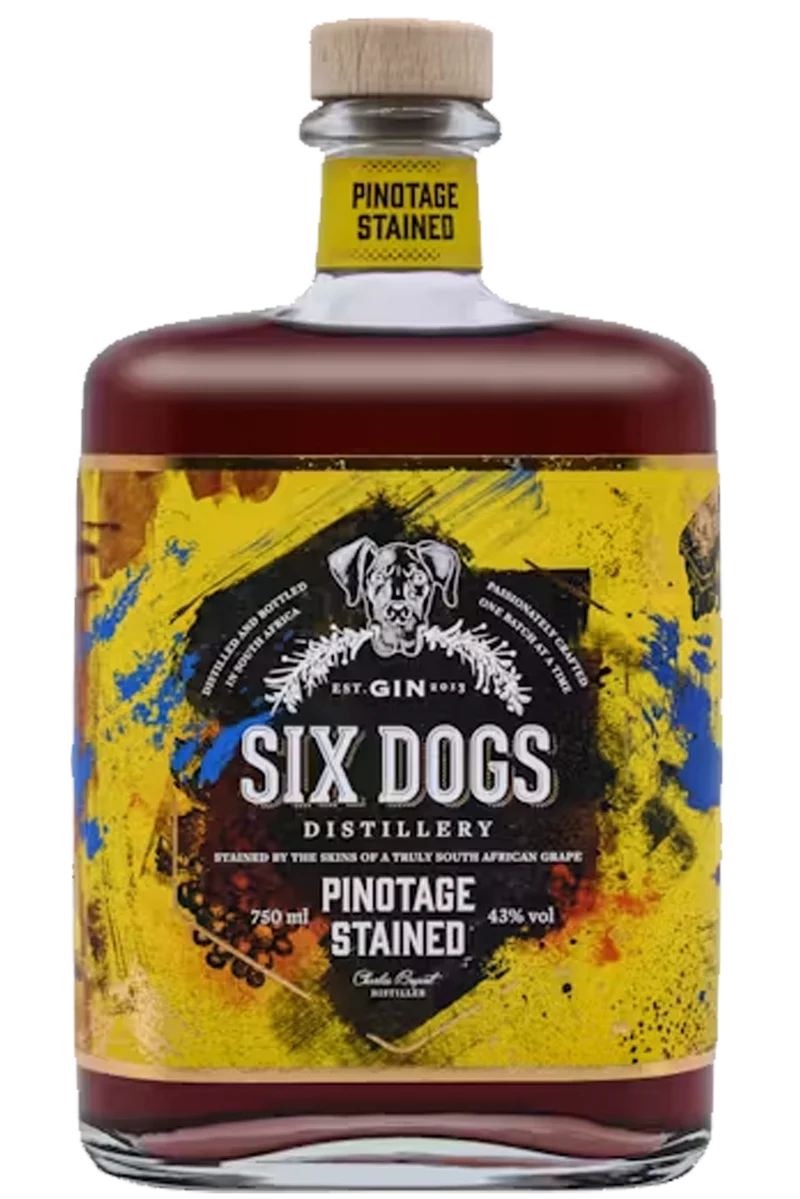Six Dogs Pinotage Stained