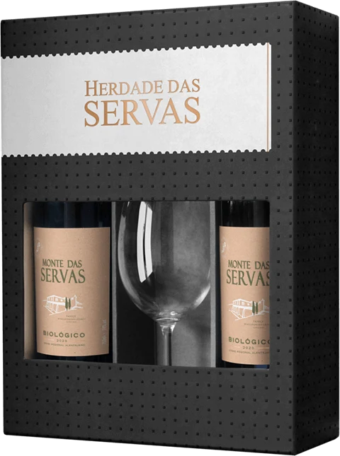 Conjunto Herdade Das Servas Biológico Tinto (copo) 2020