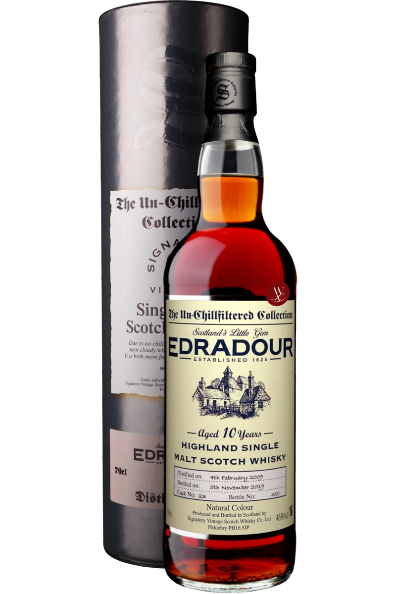 Whisky Edradour Unchillfiltered 10 Anos