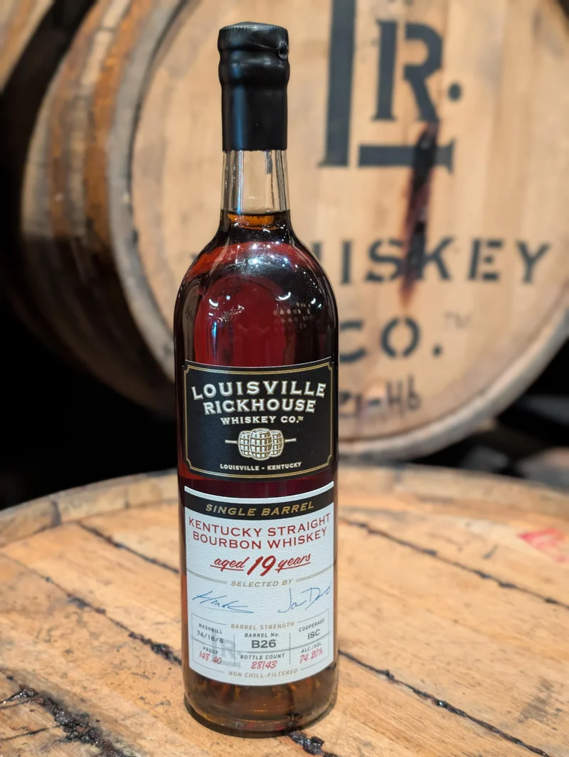 Louisville Rickhouse 19yr Single Barrel Kentucky Straight Bourbon - #B26 - 148.40 Proof