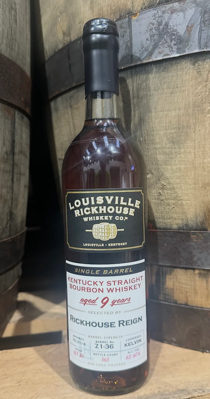 Louisville Rickhouse 9yr Single Barrel Bourbon Z1-36 - 127.20 proof - Bourbon Reign