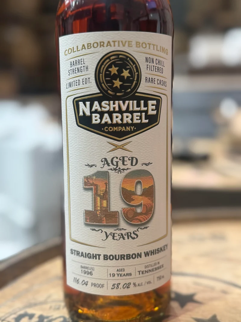 Nashville Barrel Co 19yr Single Barrel Bourbon - #1996 - 116.04 Proof