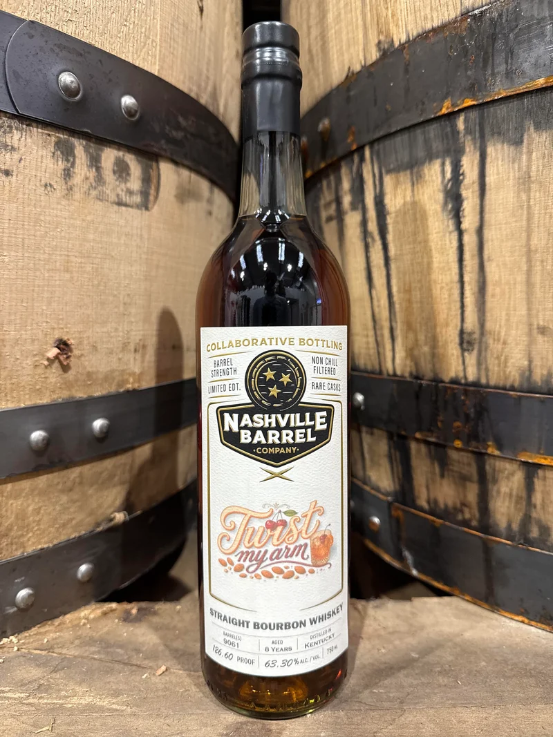 Nashville Barrel Co 8yr Kentucky Single Barrel Bourbon - #9061 - 126.60 Proof - "Twist my Arm"