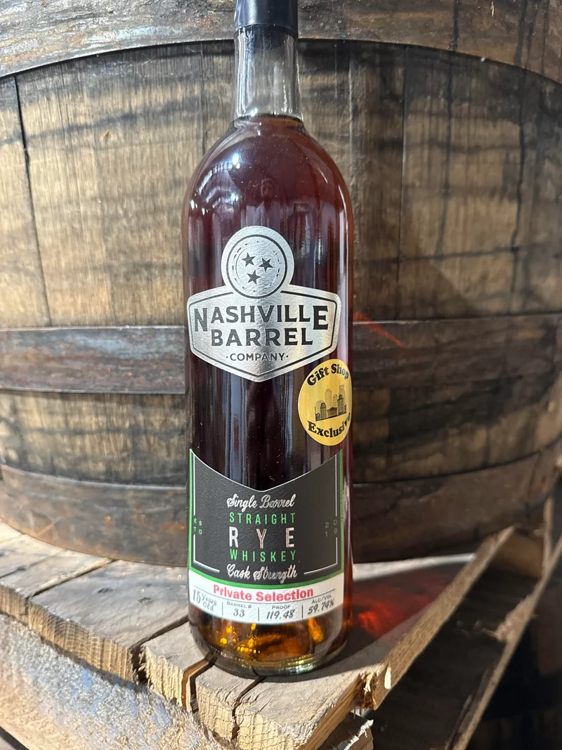 Nashville Barrel Co 15 Year Single Barrel Rye - Barrel #33 - 119.48 Proof