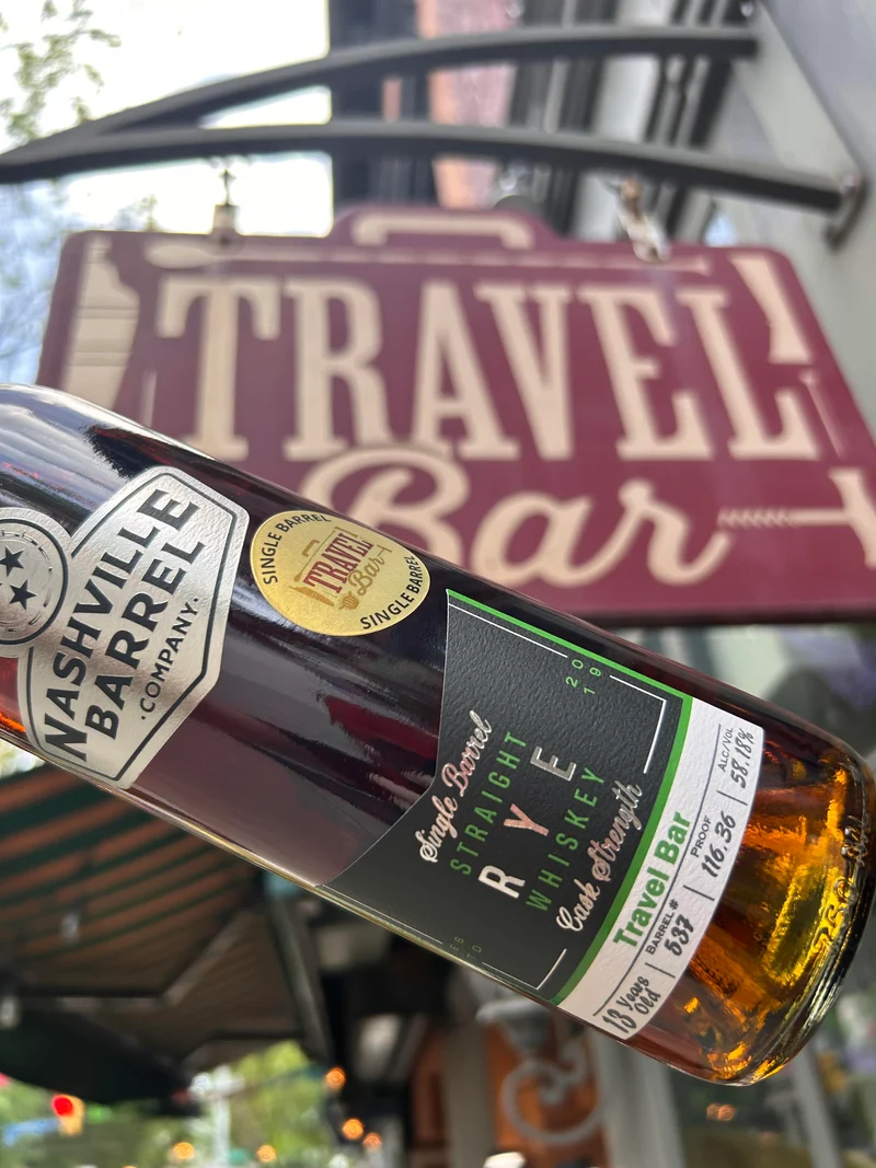 Nashville Barrel Co 13yr Single Barrel Rye - #537 - Travel Bar - 116.36 Proof