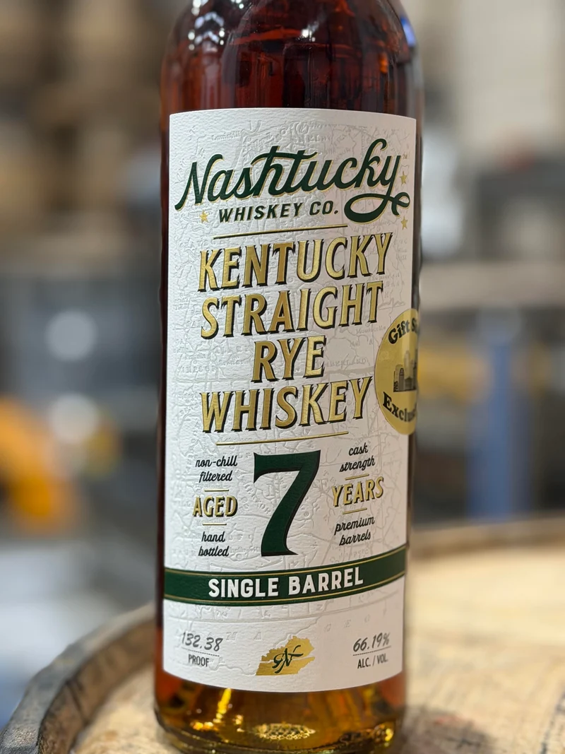 Nashtucky 7yr Kentucky Single Barrel Rye Whiskey - #10094 - 132.38 Proof