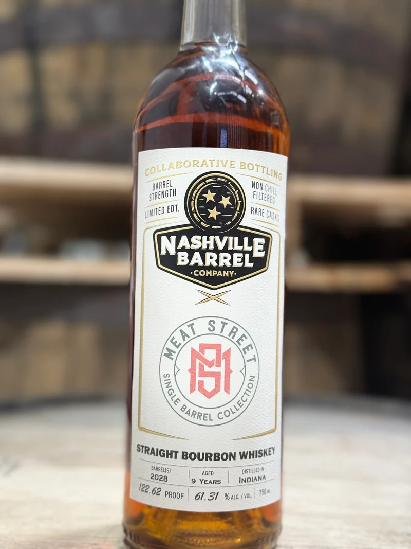 Nashville Barrel Co 9yr Single Barrel Bourbon - #2028 - Meat Street - 122.62 Proof (Grateful Kelvin Run)