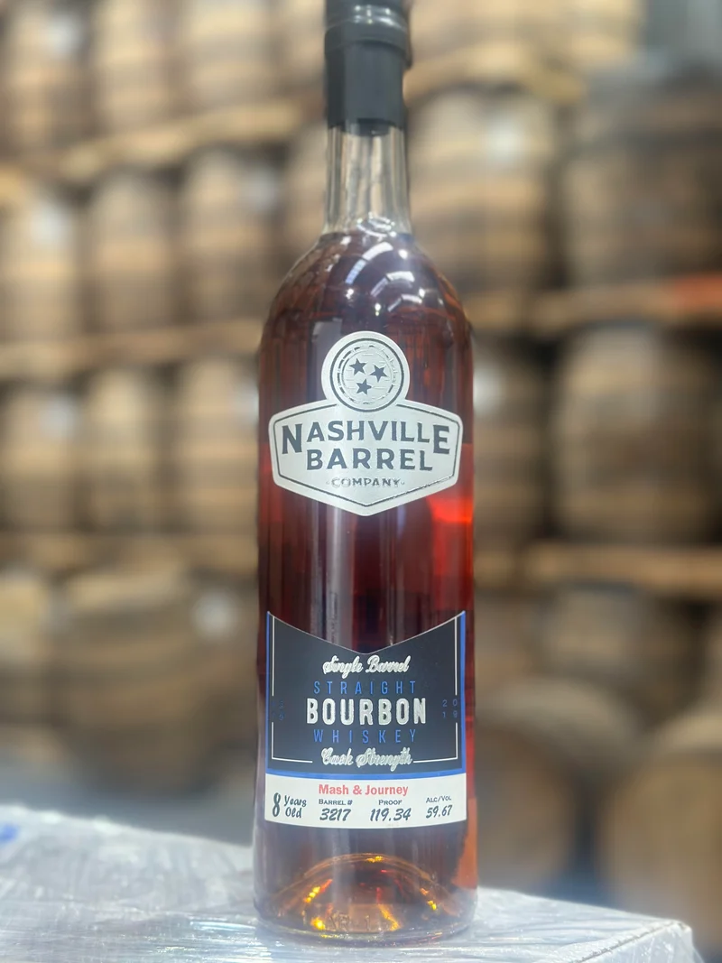 Nashville Barrel Co 8yr Single Barrel Bourbon - #3217 -Mash & Journey - 119.34 Proof