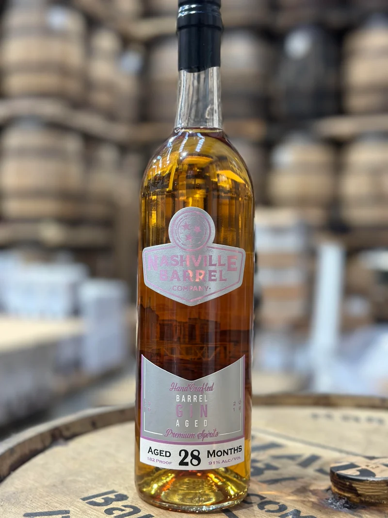 Nashville Barrel Co - Barrel Aged Gin - 28 Months in a Kelvin Barrel - 182 Proof