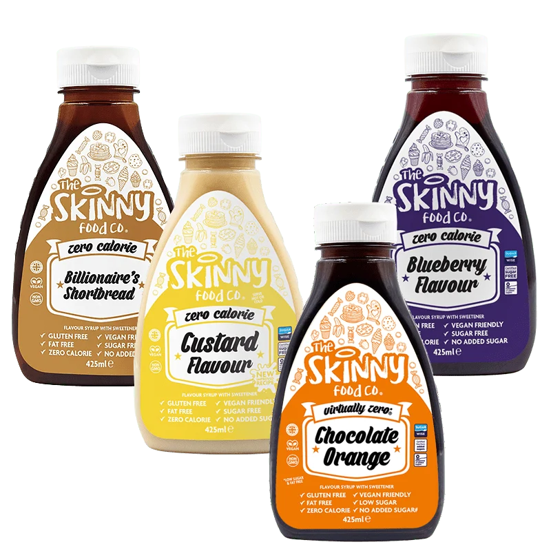 Essential Bestselling Sirap Bundle - The Skinny Food Co 4 x 425 ml