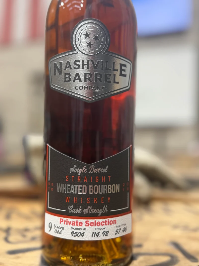 Nashville Barrel Co 9yr Single Barrel Wheated Bourbon - #9504 - 114.92 Proof