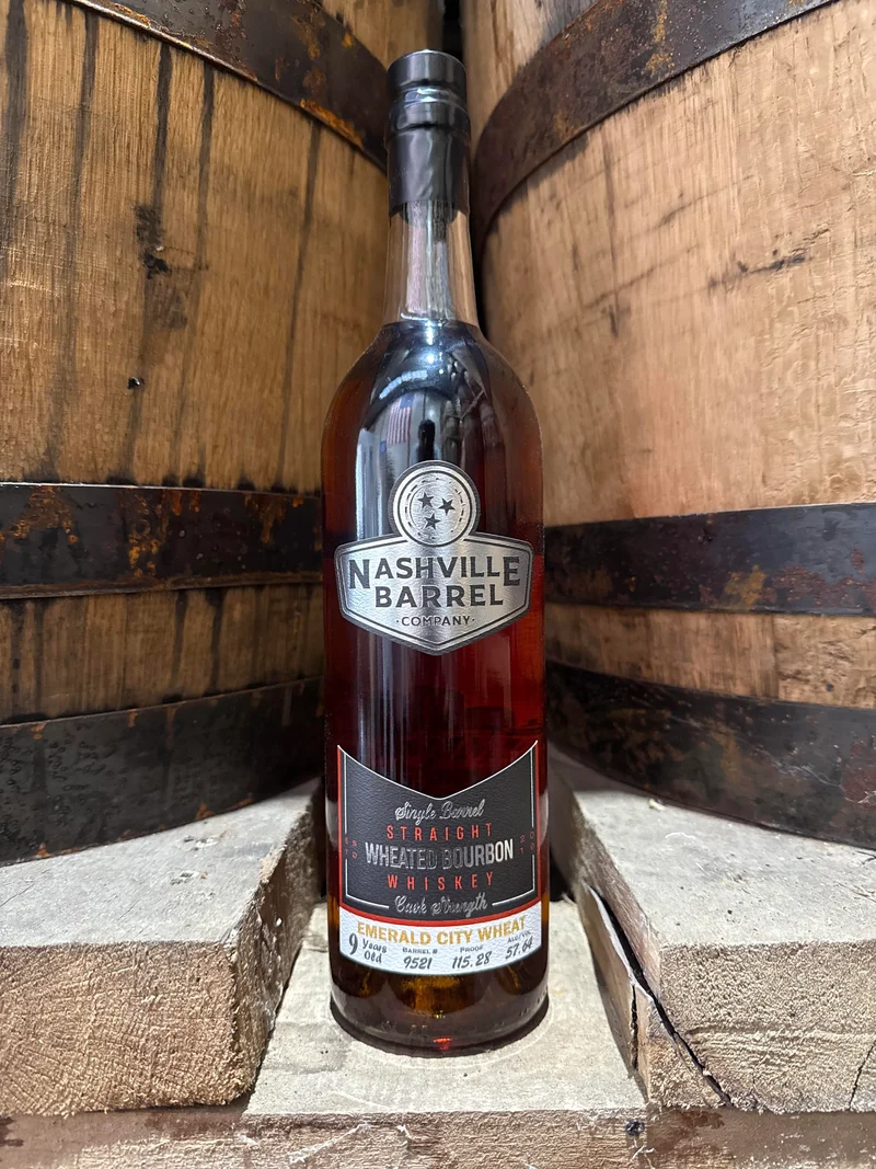 Nashville Barrel Co 9yr Single Barrel Wheated Whiskey - #9521 - 115.28 Proof - "Emerald City Wheat"