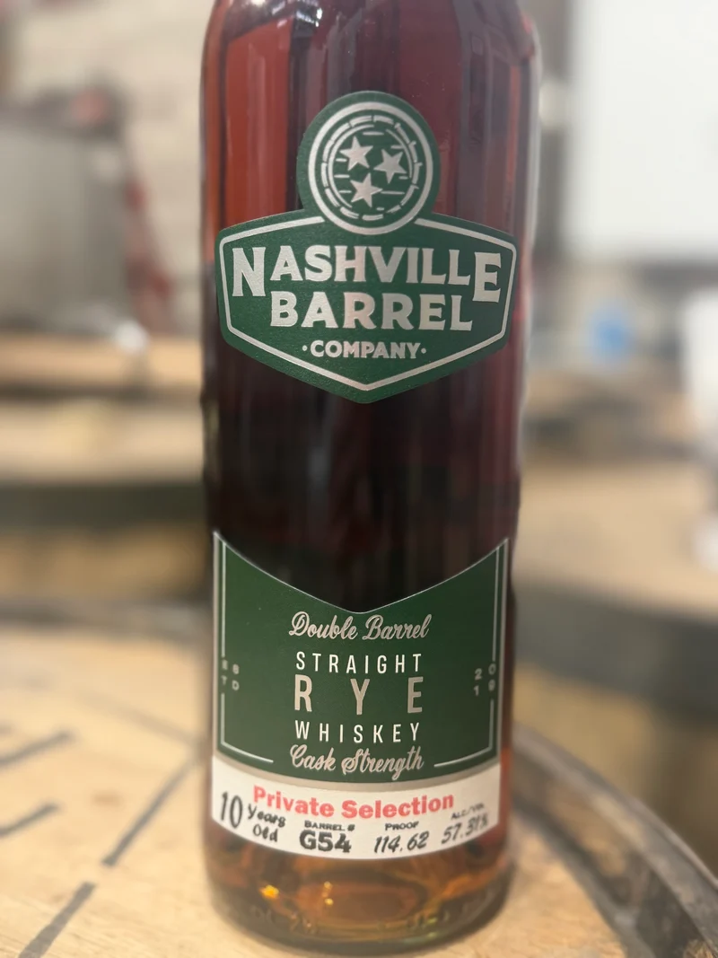 Nashville Barrel Co 10yr Double Barrel'd Rye - #G54 - 114.62 Proof