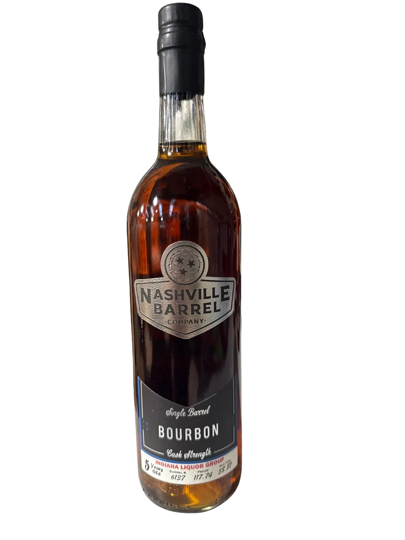 Nashville Barrel Co 5yr Single Barrel Bourbon - #6137 - 117.74 Proof - Indiana Liquor