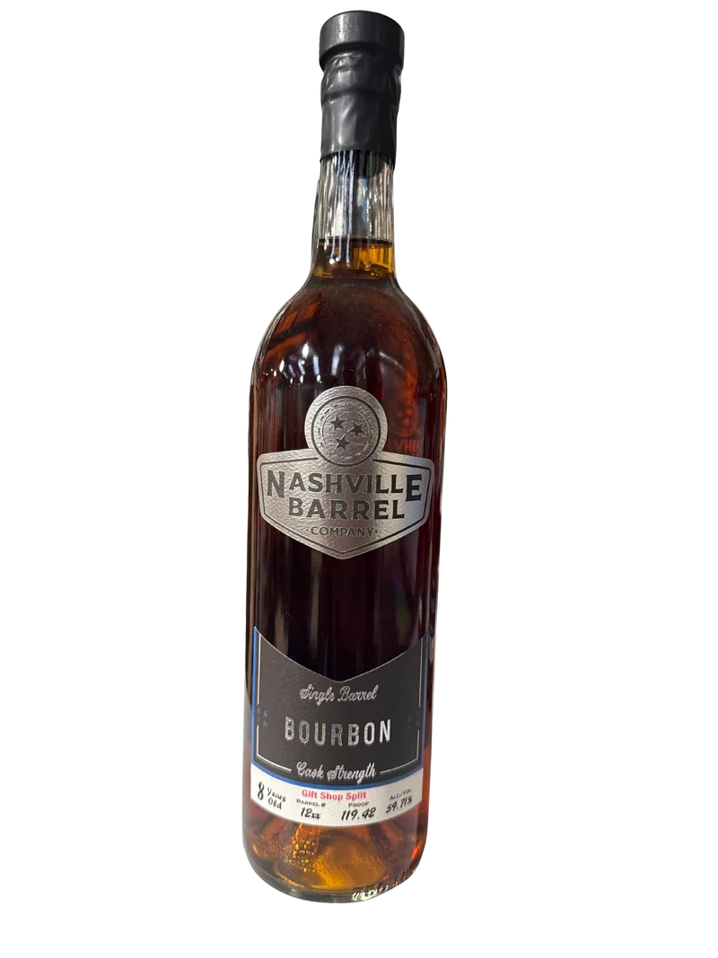 Nashville Barrel Co 8yr Single Barrel Bourbon - 12xx - 119.42 Proof - Gift Shop Split