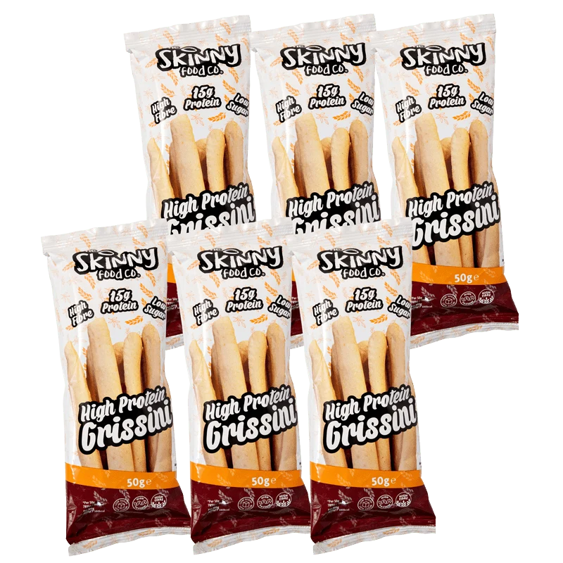 (Rea, bäst före, 26 april) Skinny High Protein Nature Grissini 50g x 6
