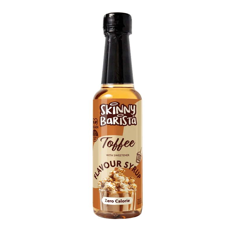 Skinny Barista Toffee-smaksatt sirap - Kalorifri, sockerfri, skinny kaffesirap - 250 ml - LIMITIERAD UPPLAGA