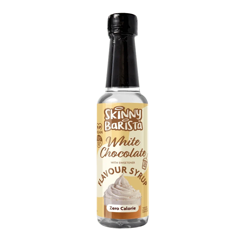 Skinny Barista vit chokladsmaksatt sirap - Kalorifri, sockerfri, skinny kaffesirap - 250 ml - Begränsad upplaga