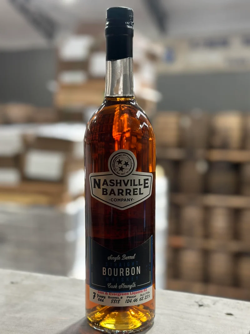 Nashville Barrel Co 7yr Single Barrel Kentucky Bourbon - #8818 - Cox Evergreen