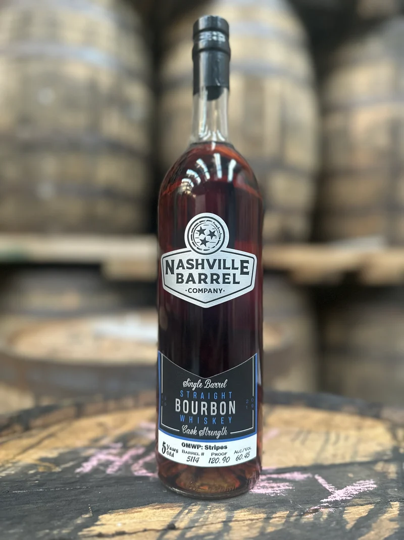 Nashville Barrel Co 5yr Single Barrel Kentucky Bourbon - #5114 - OMWP Stripes