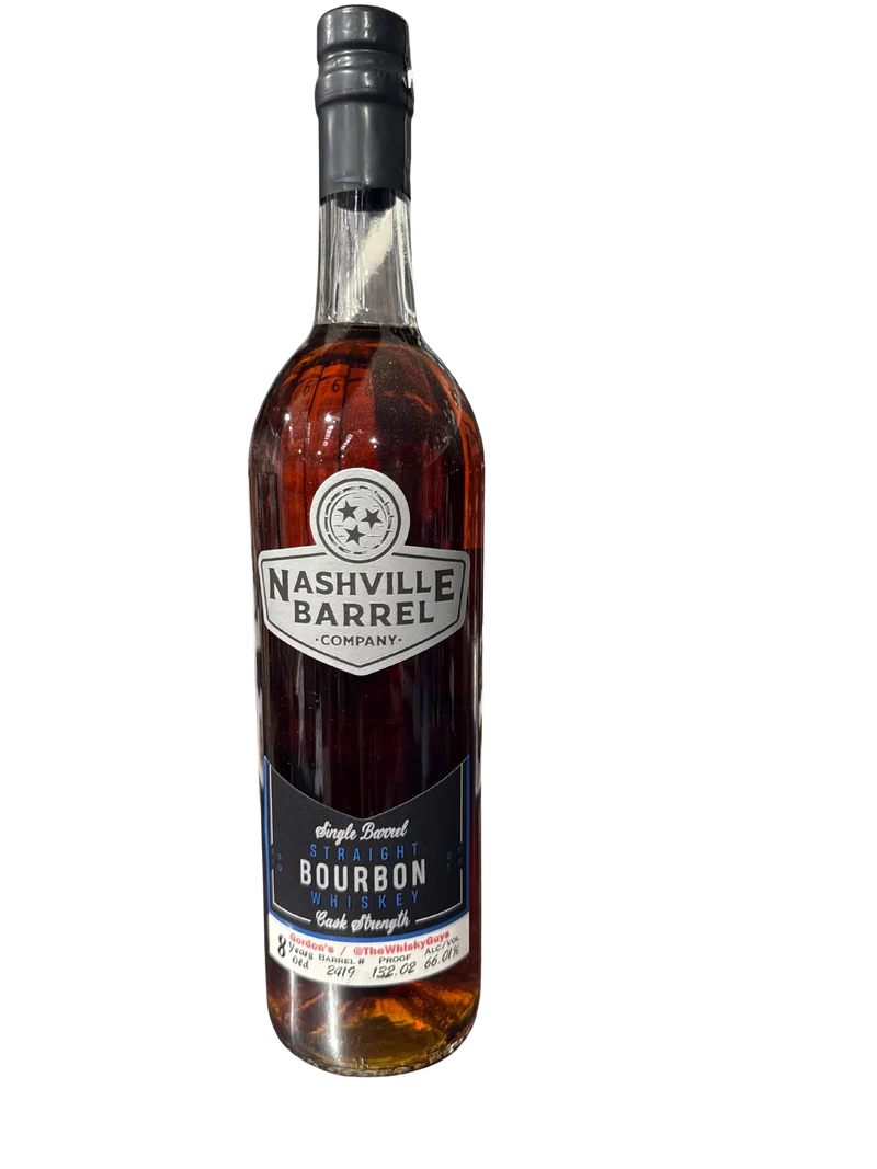 Nashville Barrel Co 8yr Single Barrel Bourbon - #2419 - 132.02 Proof - Gordon's