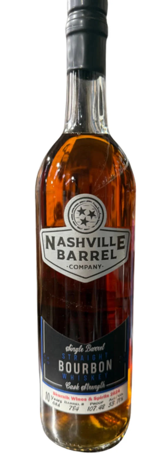 Nashville Barrel Co 10yr Single Barrel Bourbon - #784 - 107.42 Proof - Skurnik