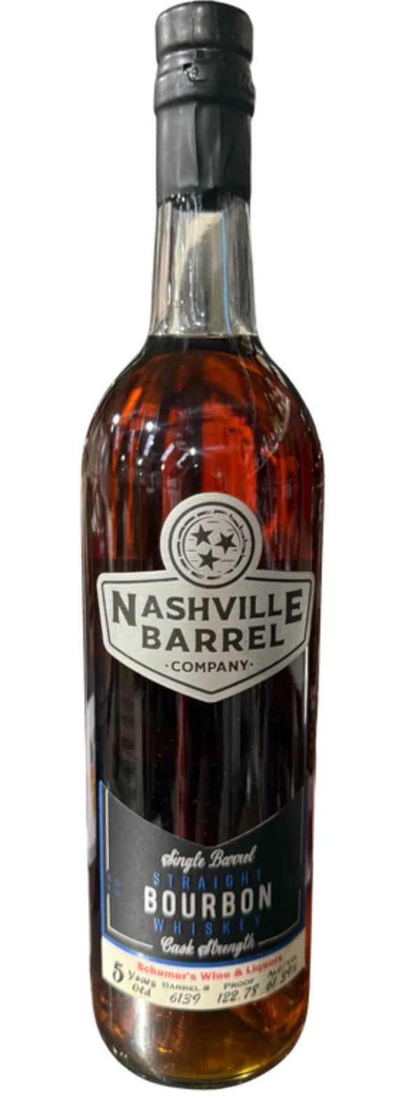 Nashville Barrel Co 5yr Single Barrel Bourbon - #6139 - Schumer's WIne - 122.78 Proof