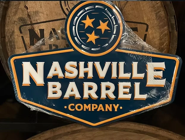 Nashville Barrel Co Tin Sign - 15.5" x 20"
