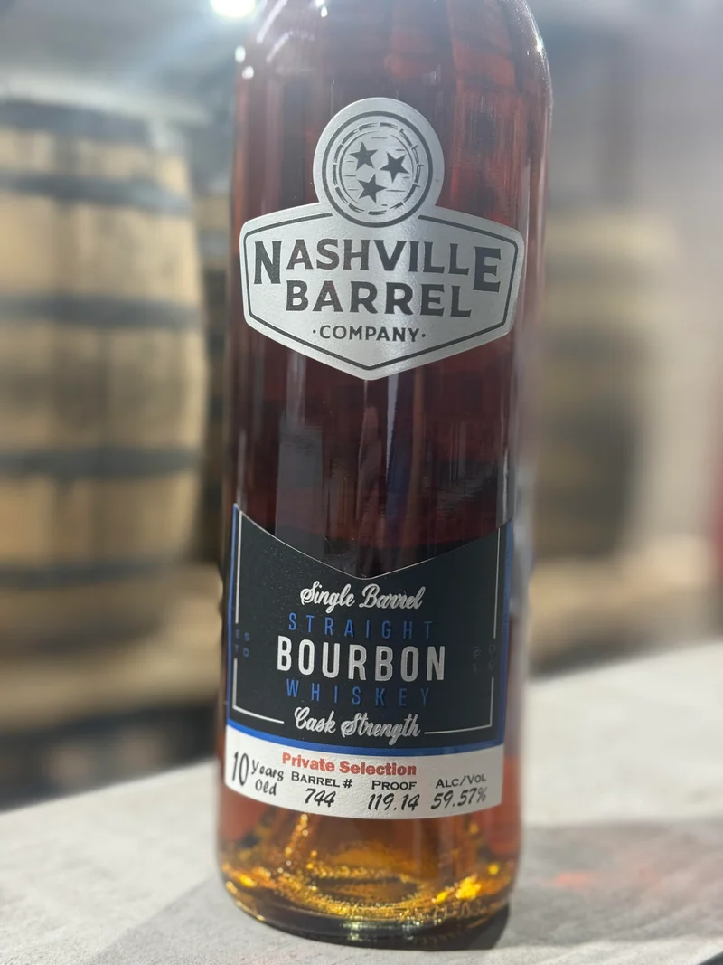 Nashville Barrel Co 10yr Single Barrel Bourbon - #744 - 119.14 Proof - Private Selection