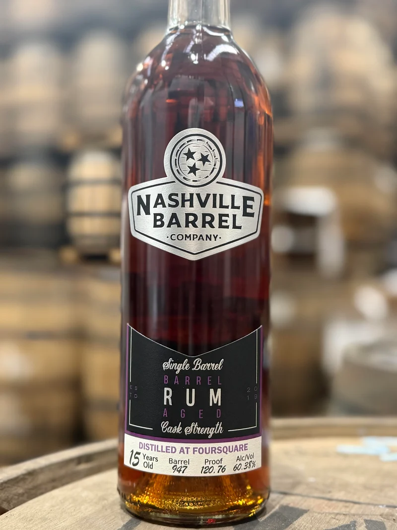 Nashville Barrel Co 15 Year FourSquare Rum - #947 - 120.76 Proof